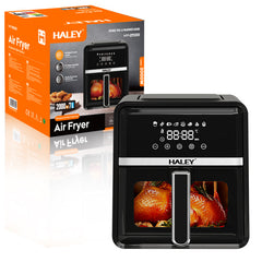 Friteuza cu Aer Cald HALEY 7L, 2000W – Gatire 360°, Touchscreen Holografic, Geam Vizualizare 180°, 8 Programe, Fara Ulei | Gatit Sanatos si Crocant