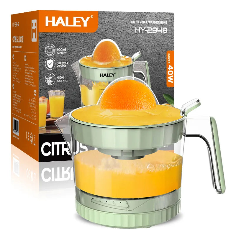 Storcator de Citrice Electric HALEY HY-2948, 40W, Capacitate 400ml, Design Modern, 5 Viteze