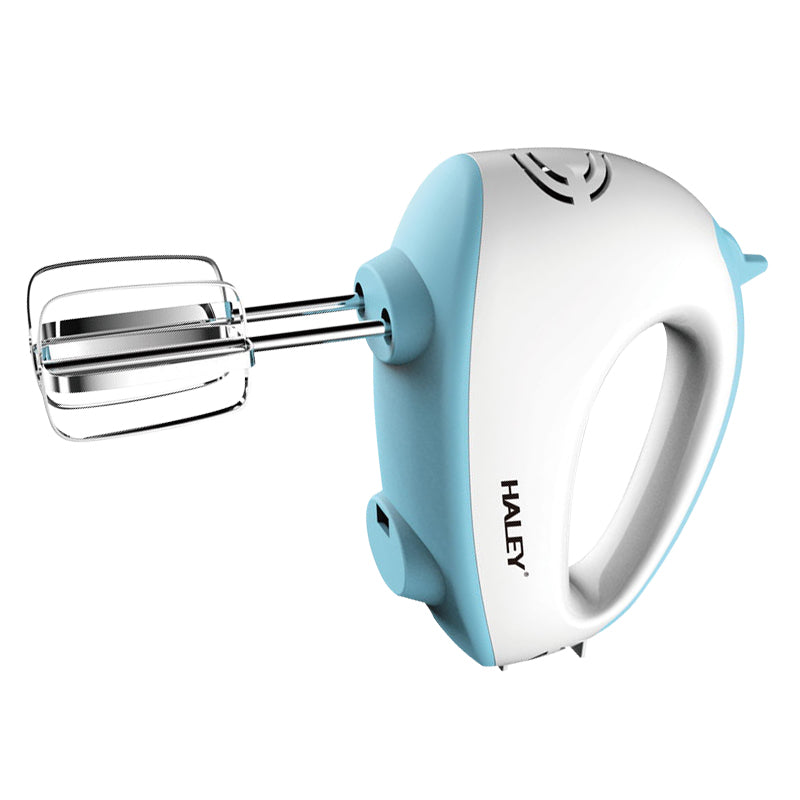 Mixer de Mana Haley 500W, 7 Trepte Viteza, Alb/Albastru, Silentios, Accesorii Incluse