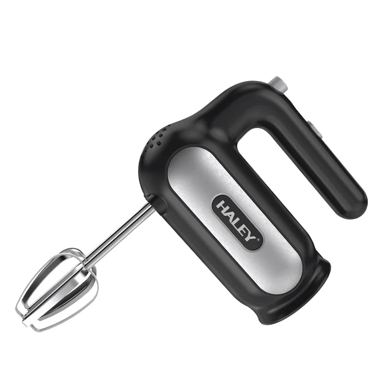 Mixer de Mana Electric HALEY HY-1676, 500W, 5 Viteze + Turbo, Cu Teluri si Carlige din Inox, Usor si Puternic pentru Creme, Aluat si Deserturi