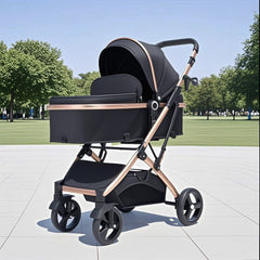 Carucior, 2 in 1 KIDOO® – Carucior Pliabil cu Fata Inversa pentru Bebelusi cu Diverse Moduri, Carucior Reglabil si Culisant