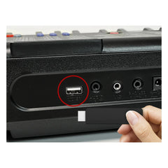 Orga electronica AT PERFORMANCE®, 61 de clape luminate Led MK-2108, Functii invatare, redare USB si Jack, Inregistrare.