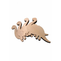 Accesorii creatie - lemn - dinozauri, set 4 buc, Colorarte