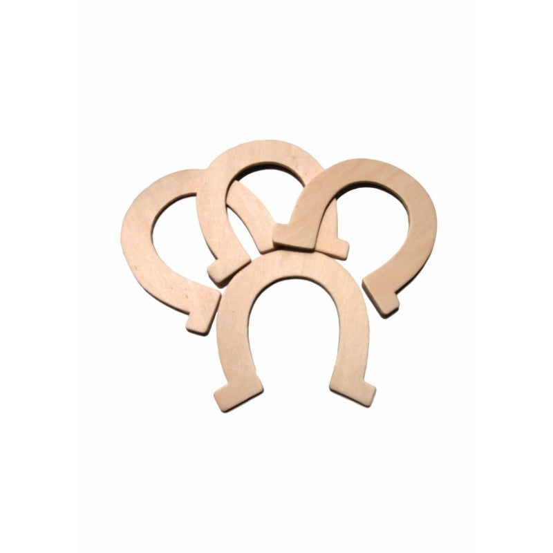 Accesorii creatie - lemn - potcoave, set 4 buc, Colorarte