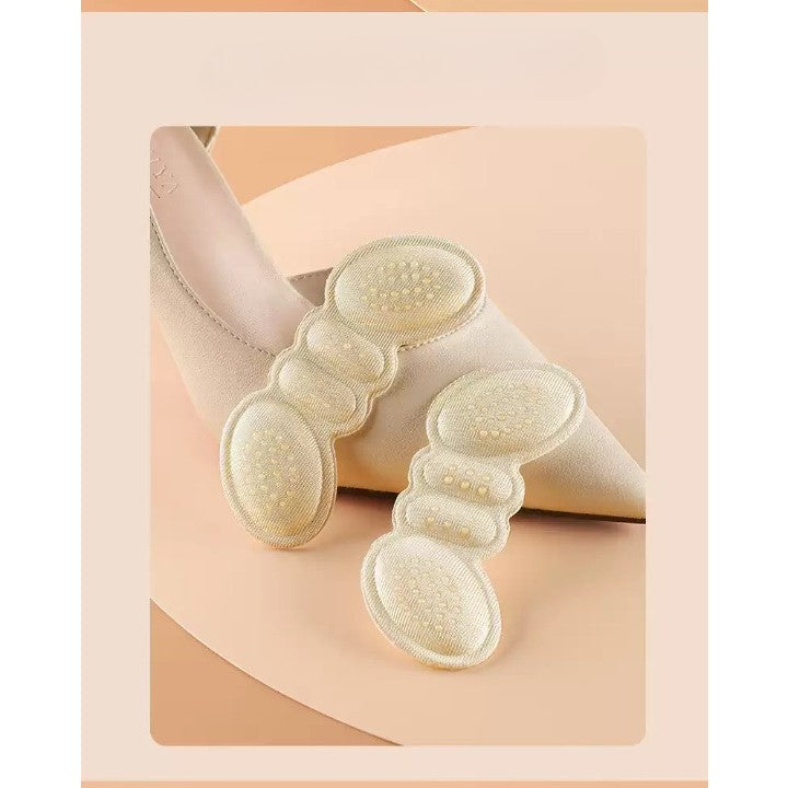Set 2 Branturi cu Pernute pentru Calcai, Kaveny, Suport Interior pentru Incaltaminte, Marime Universala, Aderent pe Piele, Crem