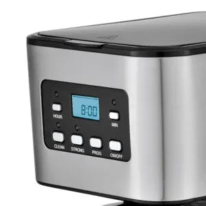 Aparat de Cafea HALEY 950W, 1.5L, LED Display, Anti-Drip, Brewing Inteligent, Inox, Control Temperatura Precis