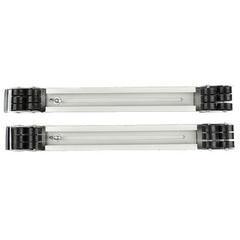 Set Suport Reglabil cu Roti pentru Mutat Mobila, Kaveny, Dimensiune Reglabila, Greutate Maxima 330kg, Benzi Antiderapante, cu Frana, Alb Negru