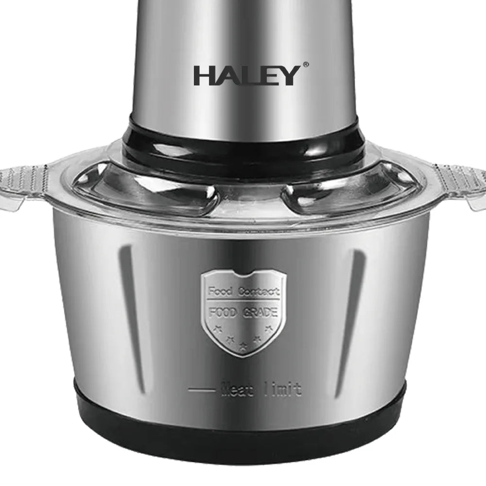 Tocator de alimente HALEY HY-1225 – Putere de 500W si vas de 2L din inox pentru tocare rapida si eficienta