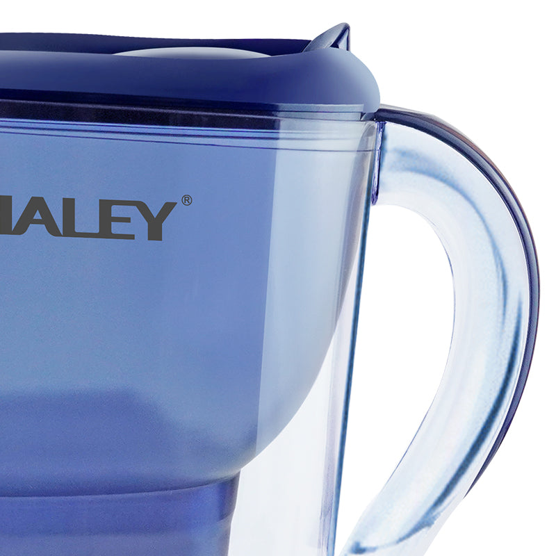 Cana Filtranta Apa HALEY 3.5L Albastra – Filtru Multistrat, Gura Anti-Praf, Indicator Schimb Filtru, Design Compact