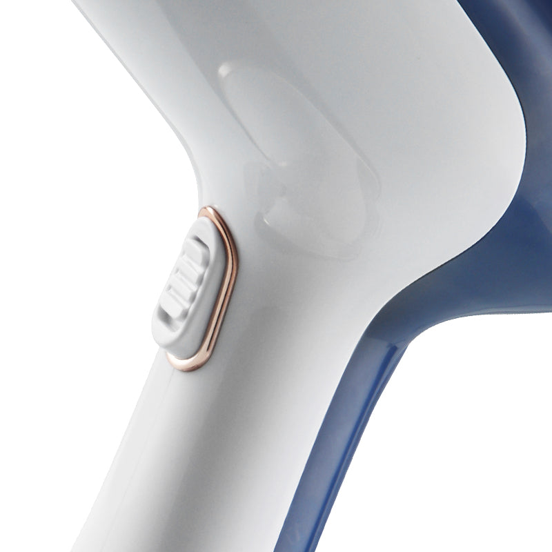 Fier de Calcat cu Abur HALEY, 1600W, Design Compact, Incalzire Rapida in 15 Secunde si Performanta Profesionala, Albastru/Alb