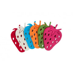 Accesorii creatie - capsuna fetru, set 6 buc, Colorarte