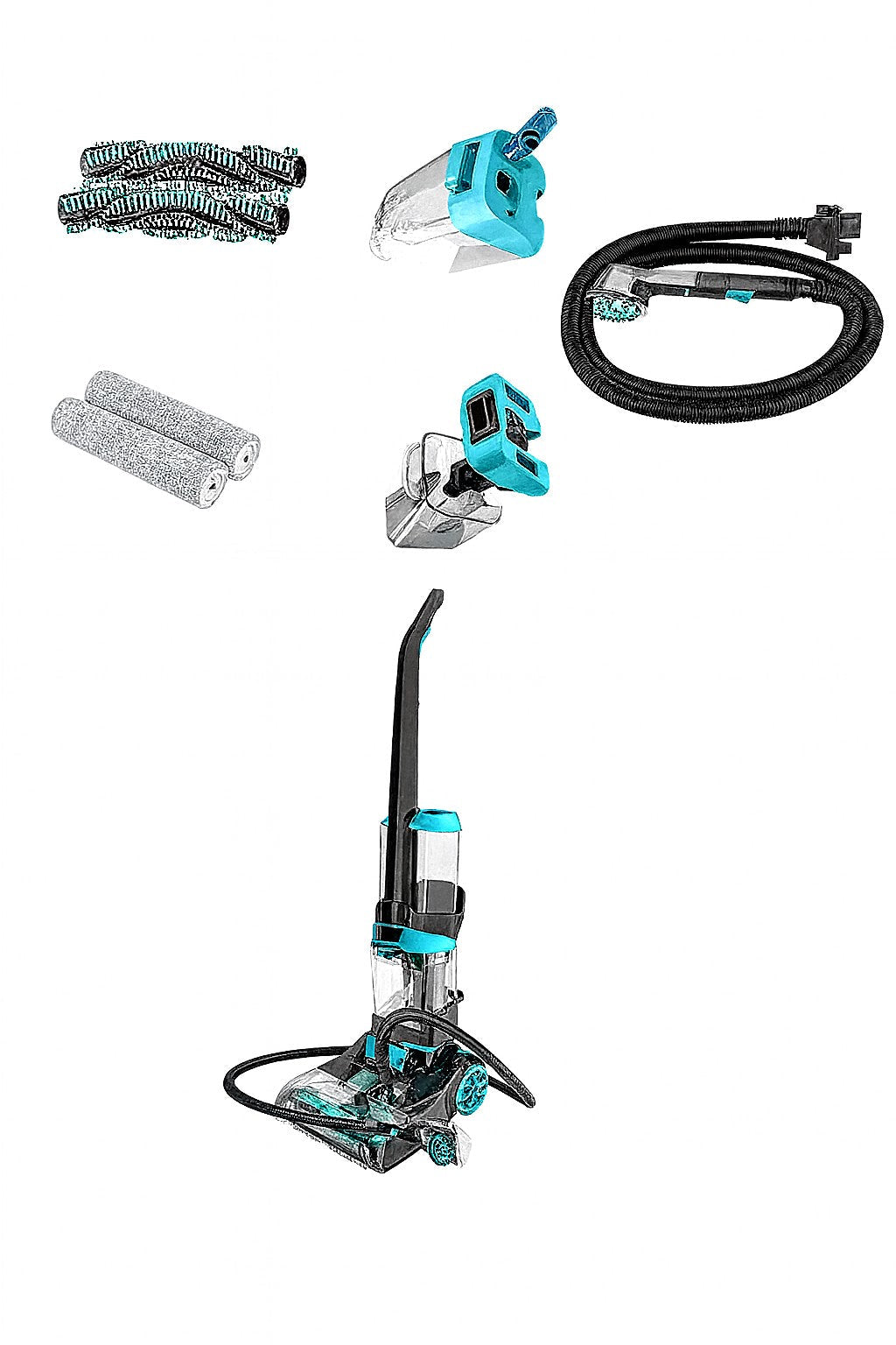 Aparat de Curatat Covoare HALEY HY-3916, 3600W, Rezervor Dublu, Incalzire Apa, Uscare Rapida, 7.2 kg, 2.1L / 1.6L Capacitate