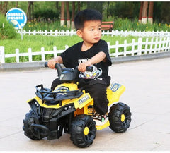 ATV PowerKid 6V – Aventura Electrica pentru Micii Soferi (2–6 ani, 3–5 km/h)  Galben