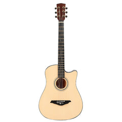 Chitara acustica 4/4 din lemn natural – model clasic sunet cald si clar