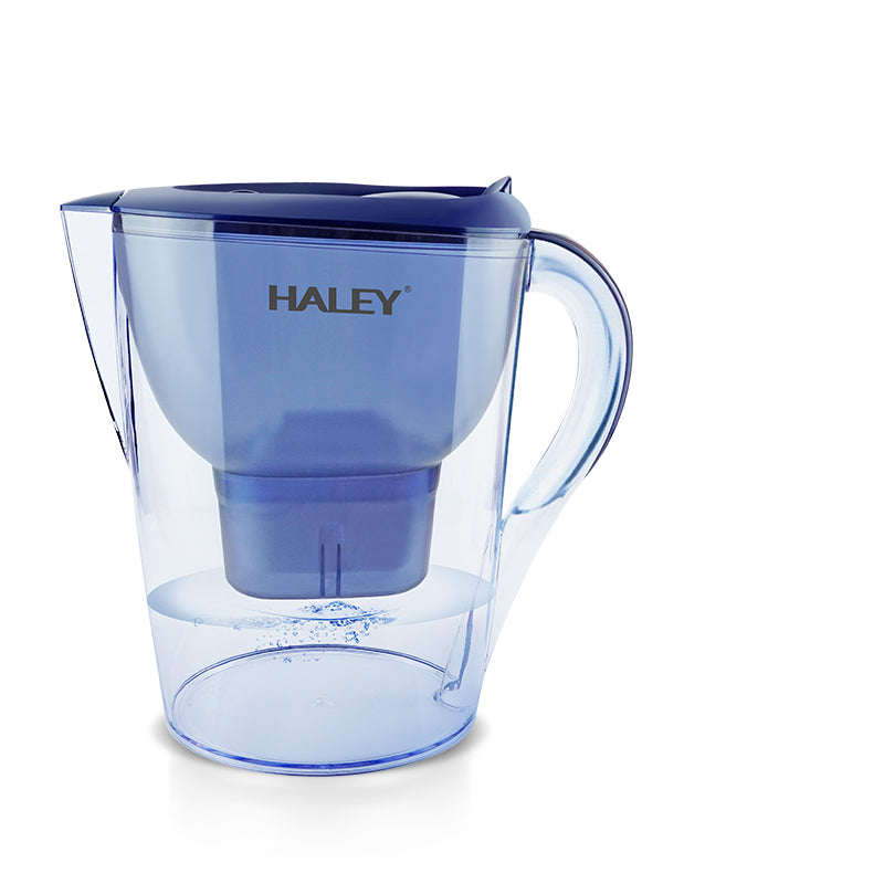 Cana Filtranta Apa HALEY 3.5L Albastra – Filtru Multistrat, Gura Anti-Praf, Indicator Schimb Filtru, Design Compact