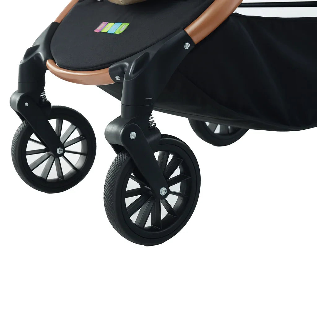 Carucior 3 in 1 KIDOO – auto i-Size, landou, scaun sport si scoica auto. Suspensii, pliere rapida, copertina extensibila, centura 5 puncte. Ideal 0–36 luni. Sistem complet pentru parinti.