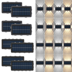 Lampa Solara, Kaveny, 8+4 LED, Lumina Alba/Calda, din ABS+PC, 8 x 17.7 x 3.7 cm, Negru