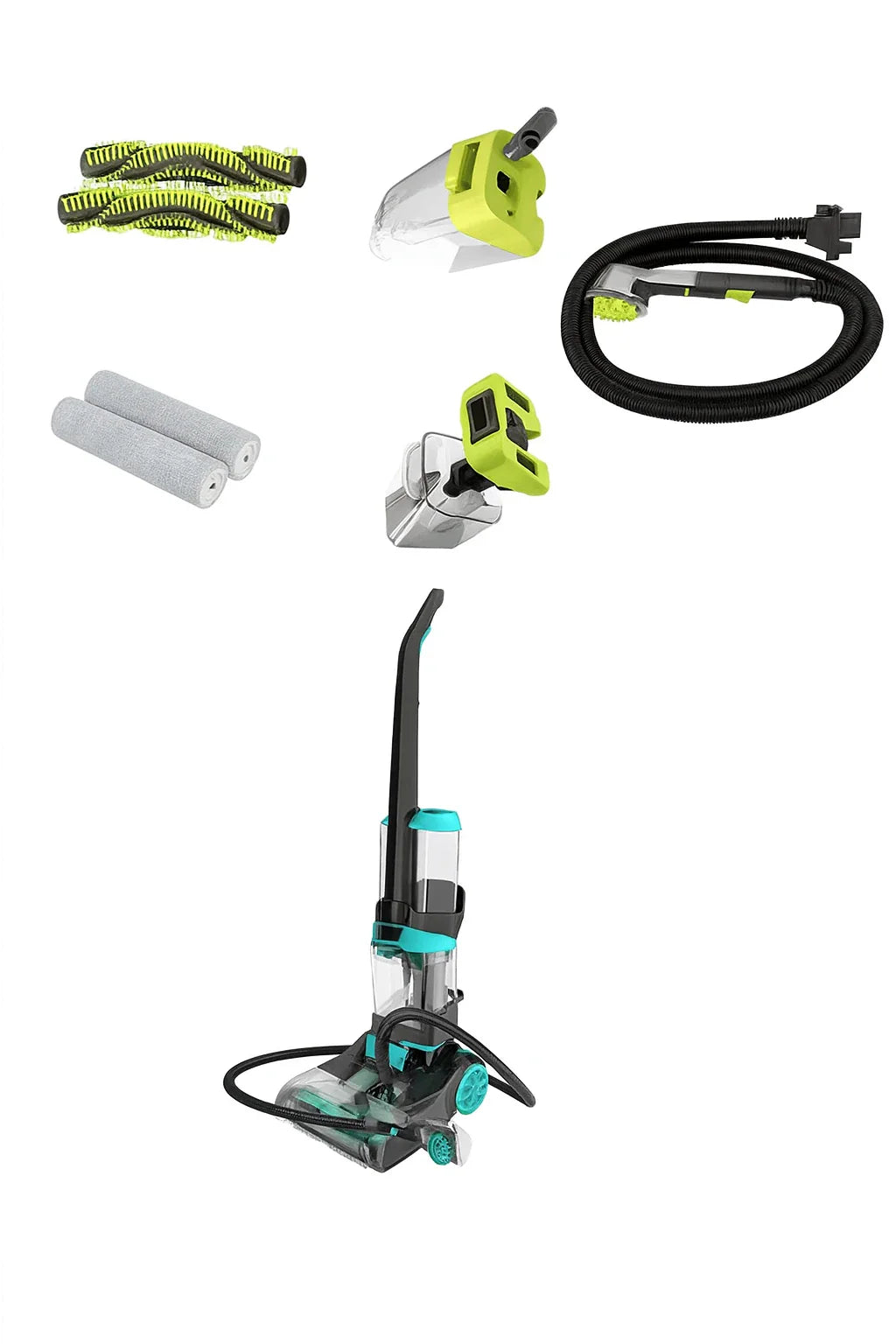 Aparat de Curatat Covoare HALEY HY-3916, 3600W, Rezervor Dublu, Incalzire Apa, Uscare Rapida, 7.2 kg, 2.1L / 1.6L Capacitate