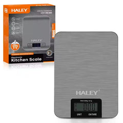Cantar Electronic HALEY, 5000G, din Otel Inoxidabil Design Portabill, Argintiu