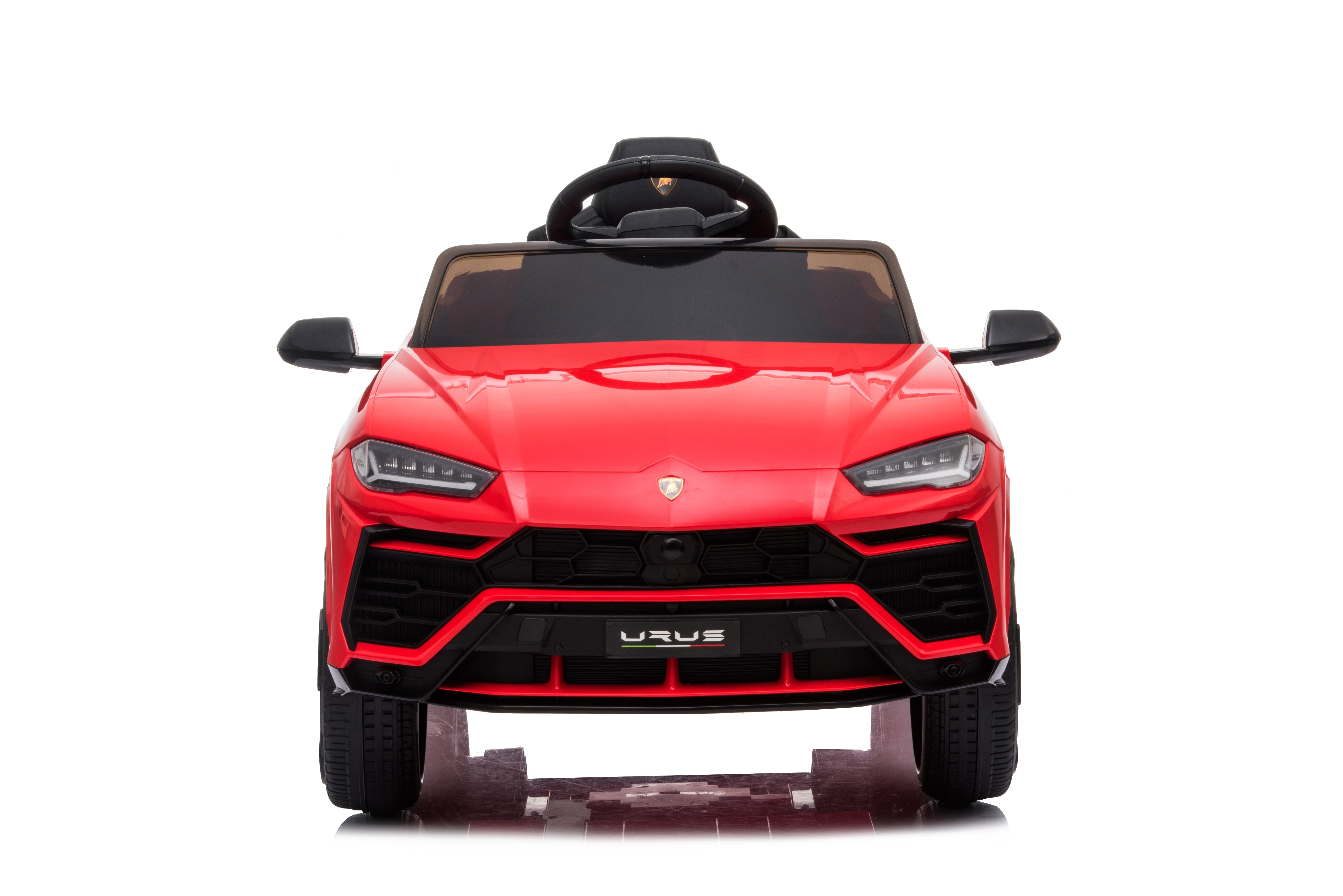 Masinuta electrica Lamborghini Urus oficial licentiata, KIDOO, 37–96 luni, 12V 4.5Ah, 2 motoare 25W, telecomanda 2.4G, volan multifunctional cu muzica, MP3, USB, TF, FM Radio, 105×65×52 cm