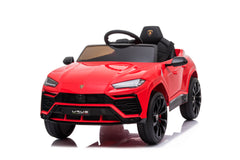 Masinuta electrica Lamborghini Urus oficial licentiata, KIDOO, 37–96 luni, 12V 4.5Ah, 2 motoare 25W, telecomanda 2.4G, volan multifunctional cu muzica, MP3, USB, TF, FM Radio, 105×65×52 cm