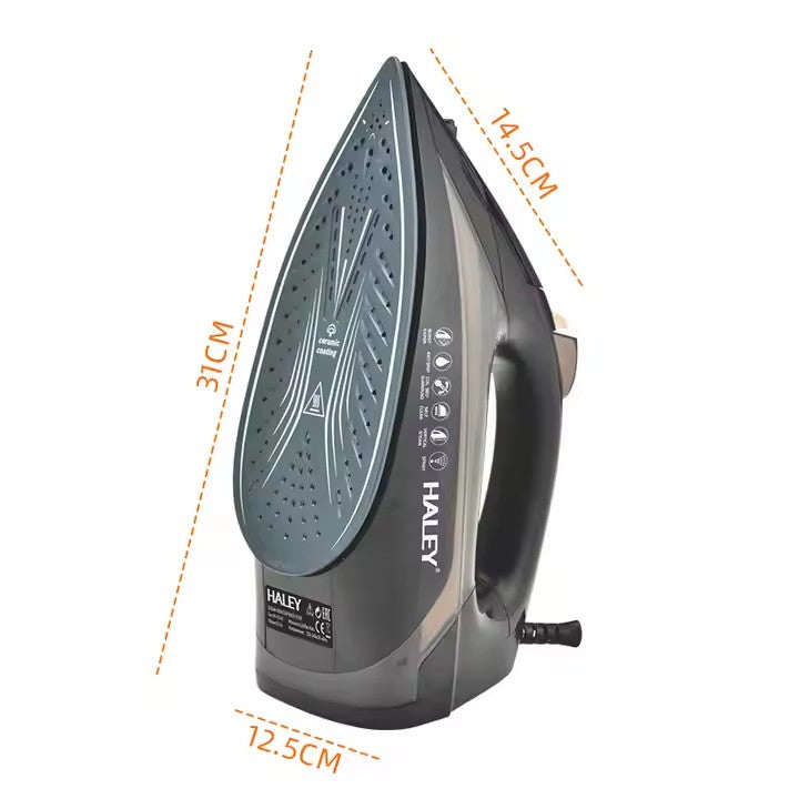 Fier de Calcat Electric HALEY 2200W, Mic Portabil de Inalta Calitate, cu Abur, Puternic pentru Hoteluri