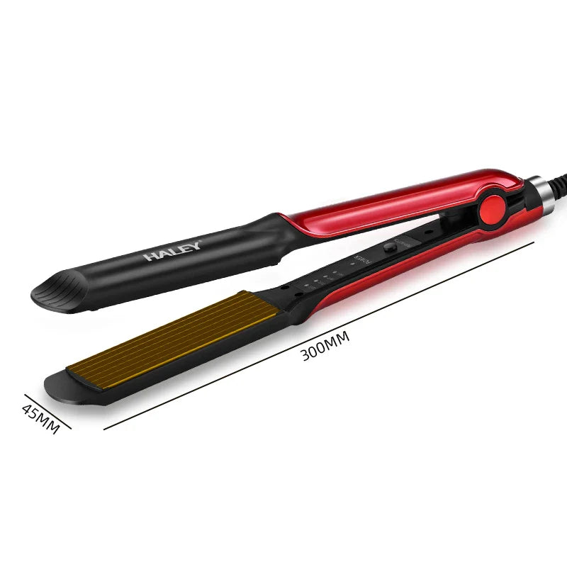 Placa de creponat parul HALEY HY-3006 Wave Splint, 45W, 4 trepte de temperatura, incalzire rapida, 2 in 1 – indreptare si onduleuri naturale