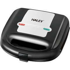 Sandwich Maker 3 in 1 HALEY® HY-1036, Placi Interchangeabile, Grill si Waffle, Putere 750W, Design Compact, Negru