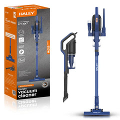 Aspirator Vertical HALEY HY-1917, 600W, Capacitate Recipient 0.8L, Functionare Uscat, Albastru
