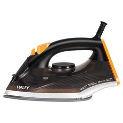 Fier de calcat cu abur HALEY HY-2033, 2000W, Talpa antiaderenta, Rezervor 240ml, Functie Abur Vertical, Auto-curatare, Anti-Picurare, Cablu 1.8m, Negru/Portocaliu