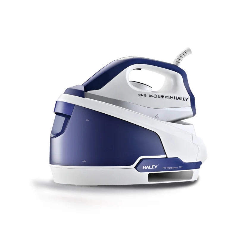 Statie de Calcat cu Abur HALEY HY-2080, 2600W – 1800ml, Talpa Ceramica, Self-Cleaning, Anti-Drip, Anti-Calc, LED