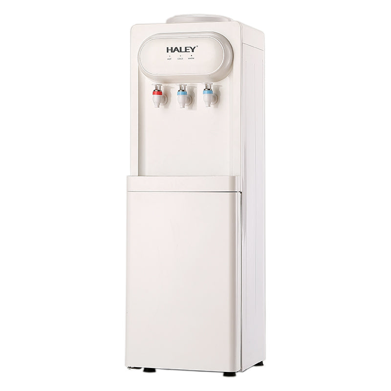 Dozator de Apa HALEY cu Compresor, Apa Calda si Rece, 550W/95W, Inox, Protectie Copii, Alb