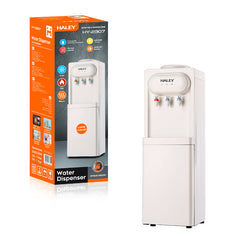 Dozator de Apa HALEY cu Compresor, Apa Calda si Rece, 550W/95W, Inox, Protectie Copii, Alb