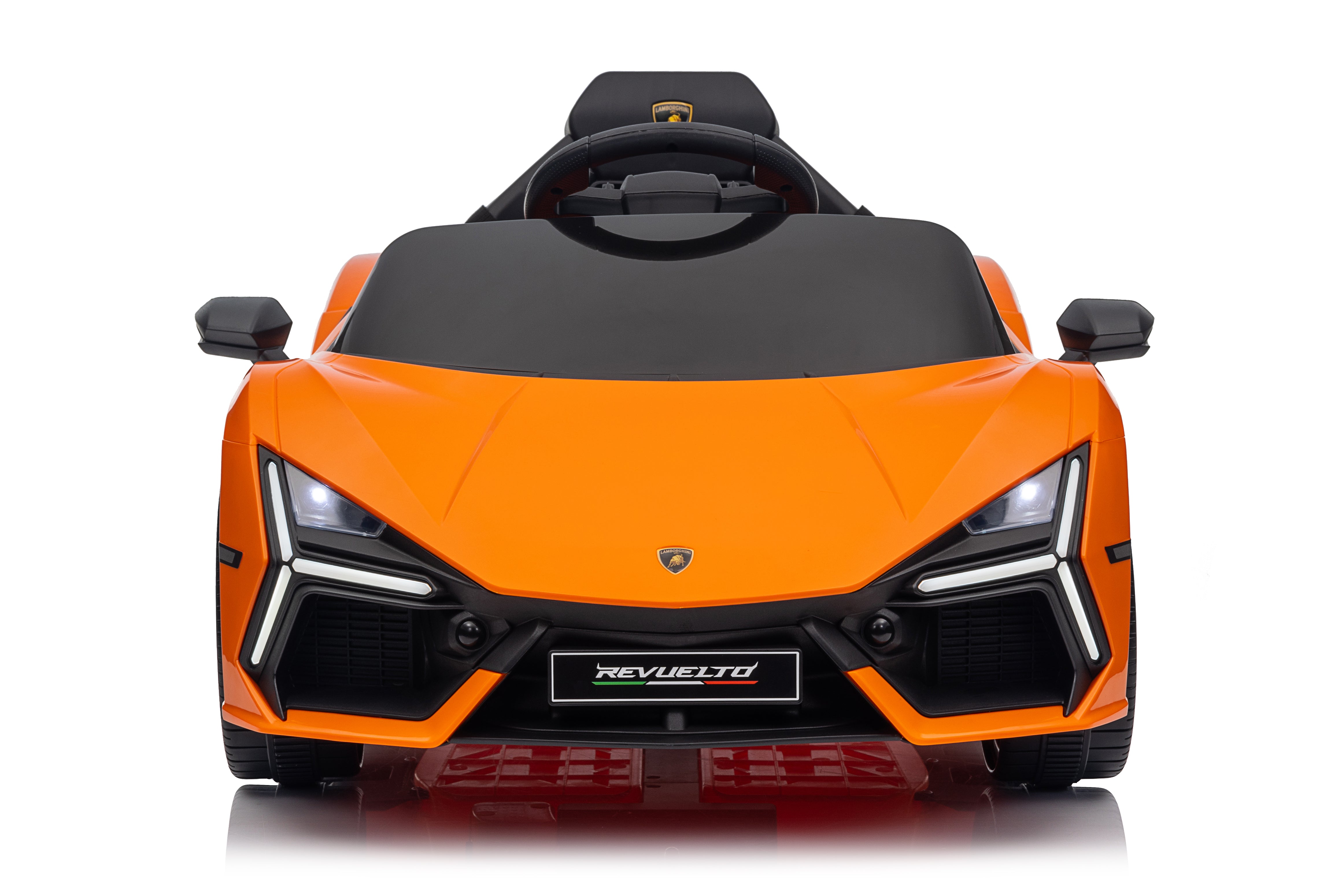 Lamborghini Revuelto – Masinuta electrica oficial licentiata pentru copii (12V, 2 motoare de 390)