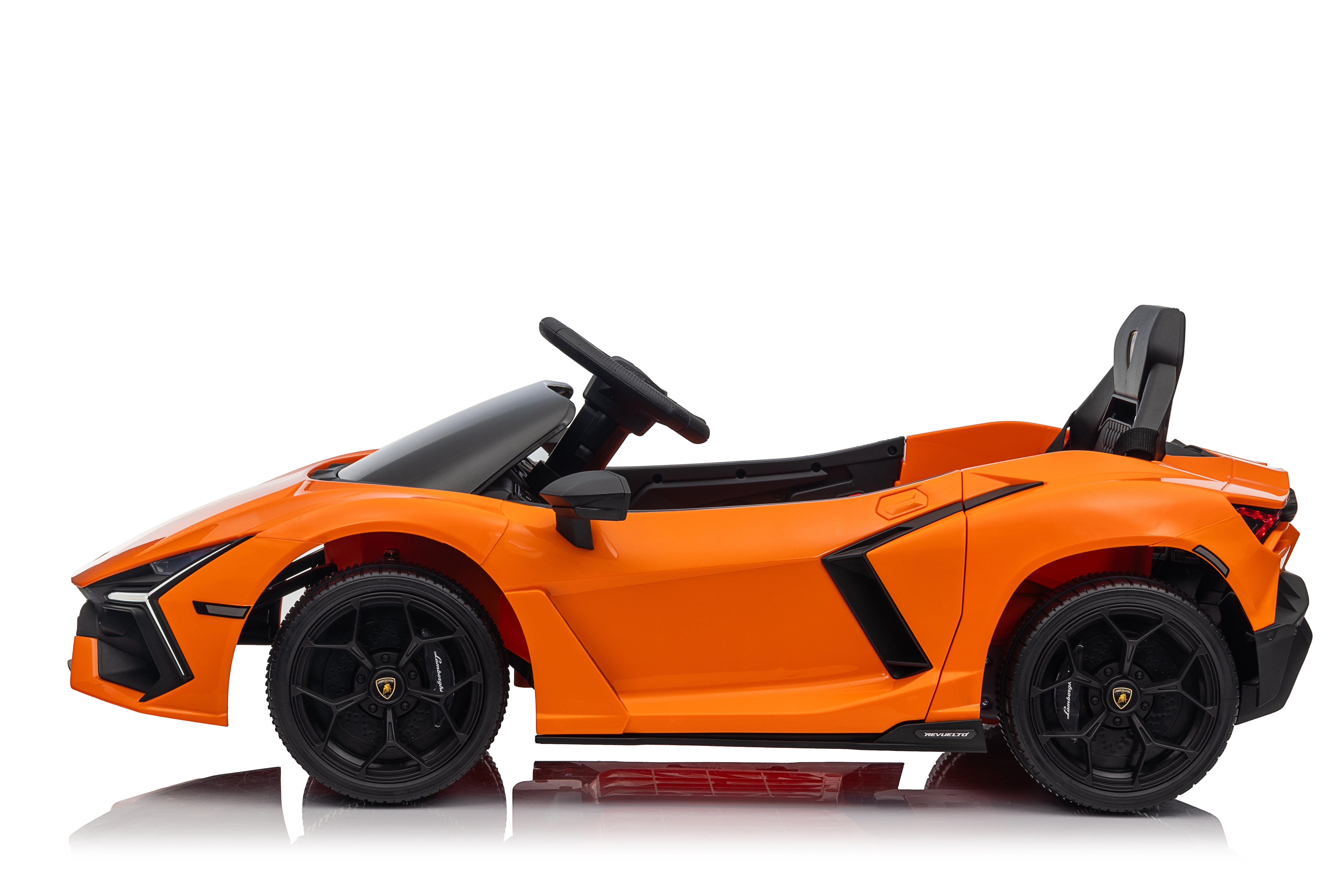 Lamborghini Revuelto – Masinuta electrica oficial licentiata pentru copii (12V, 2 motoare de 390)