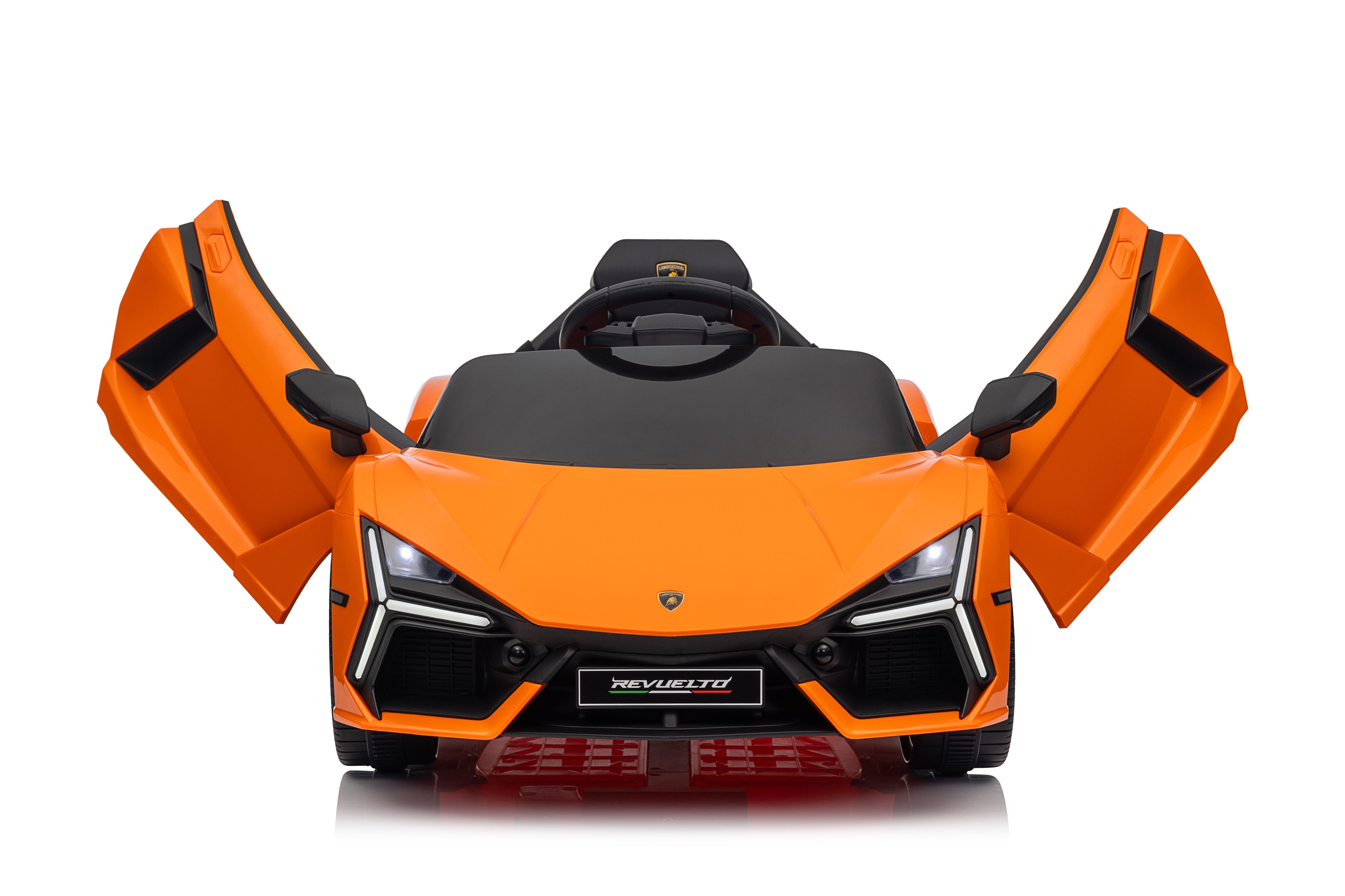 Lamborghini Revuelto – Masinuta electrica oficial licentiata pentru copii (12V, 2 motoare de 390)