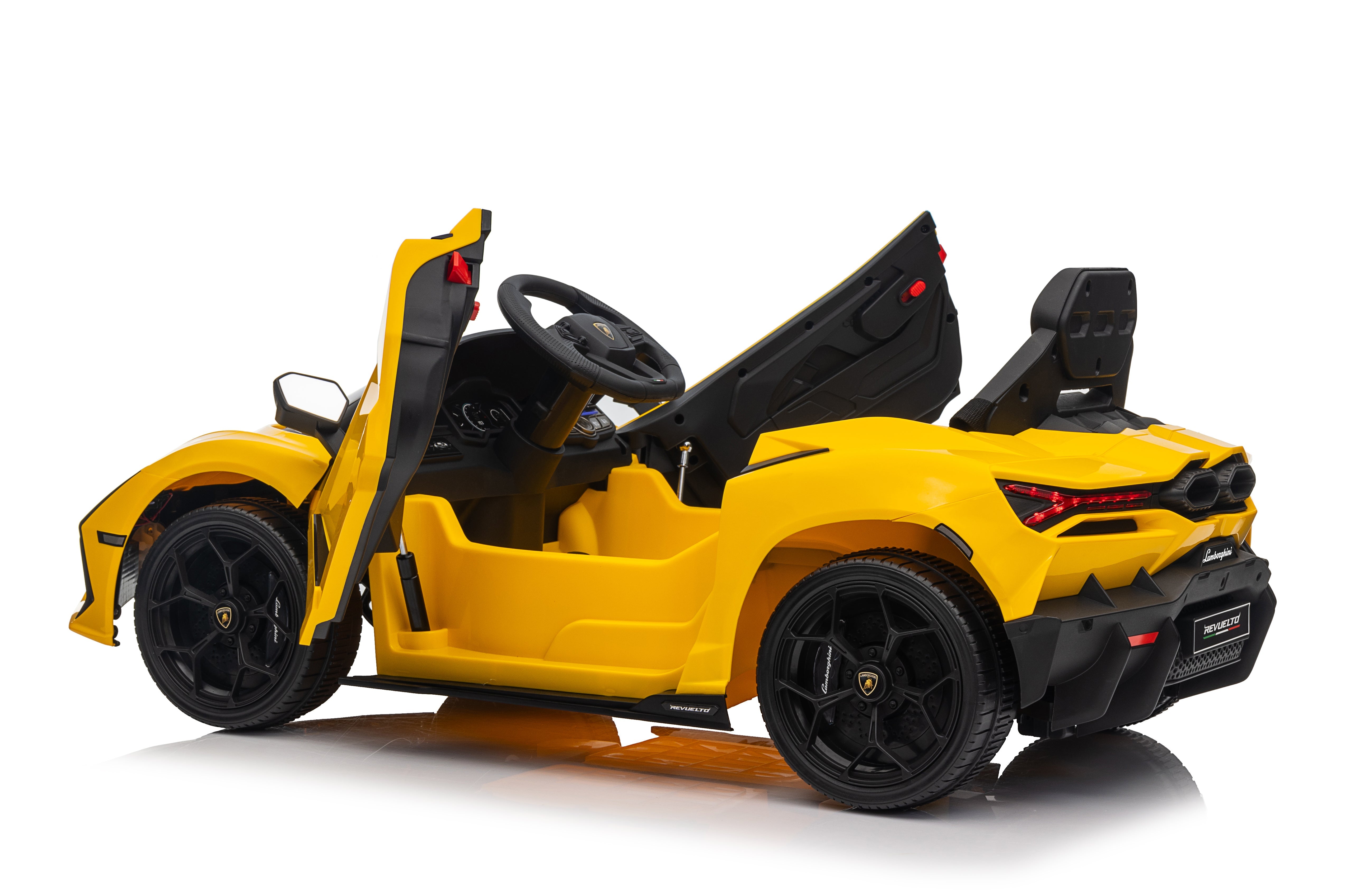 Lamborghini Revuelto – Masinuta electrica oficial licentiata pentru copii (12V, 2 motoare de 390)