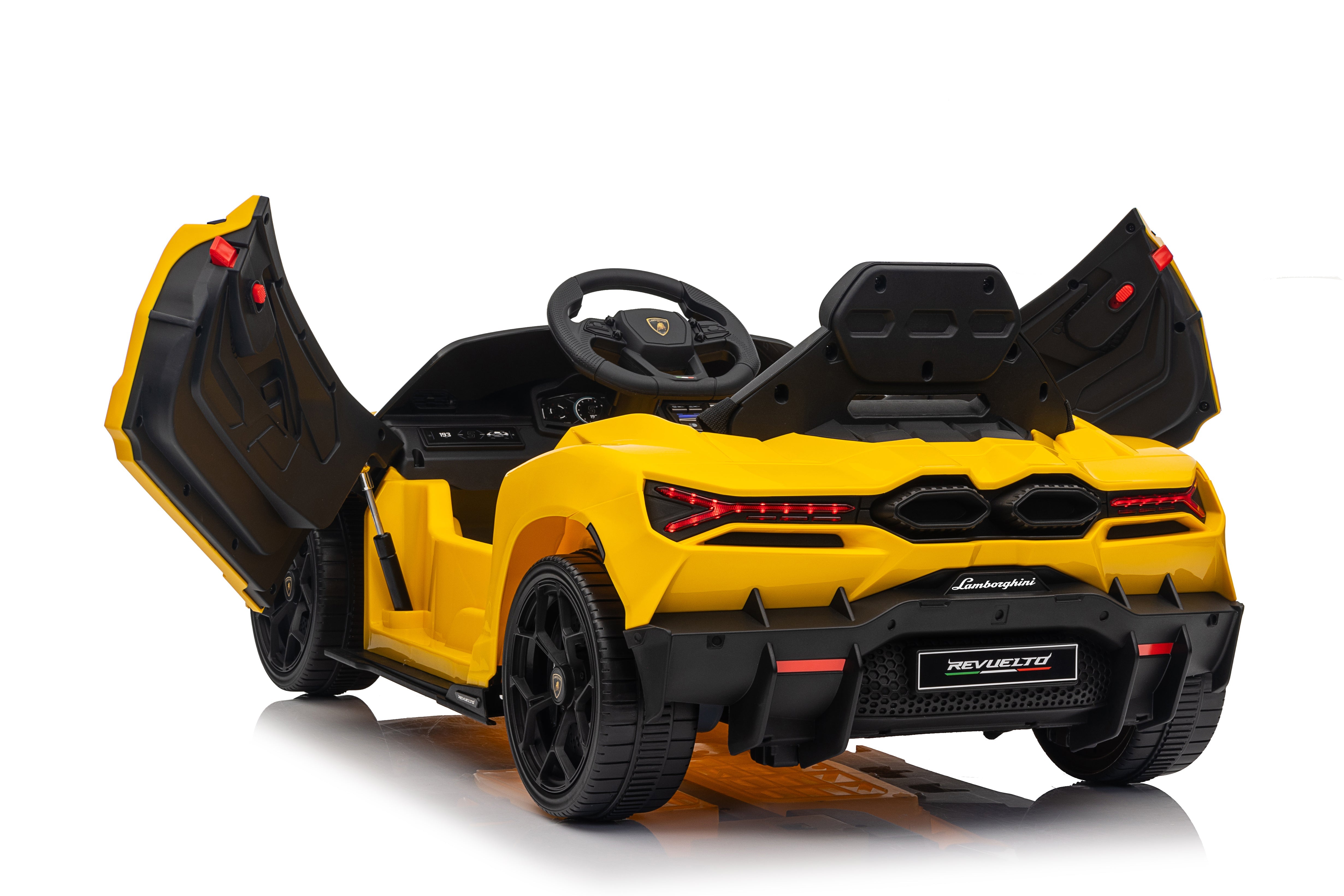 Lamborghini Revuelto – Masinuta electrica oficial licentiata pentru copii (12V, 2 motoare de 390)