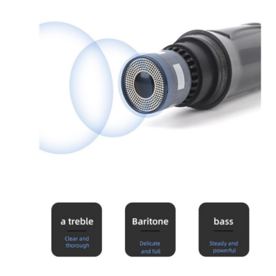 Set 2 microfoane, Wireless, AT PERFORMANCE®, Pentru Karaoke, Negru