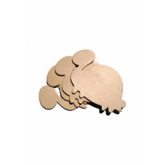 Accesorii creatie - lemn - broaste testoase, set 4 buc, Colorarte