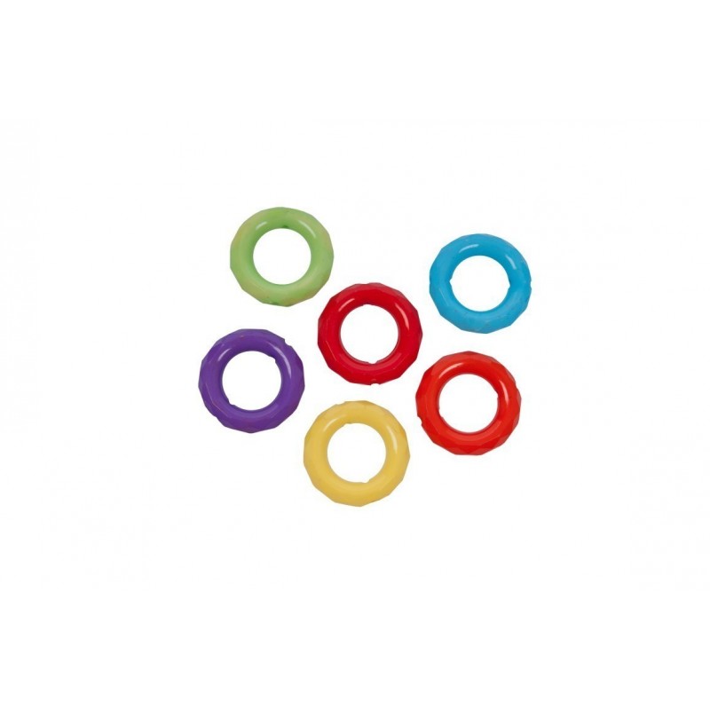 Accesorii creatie - inele plastic, diverse culori, 30mm, set 10 buc, Colorarte
