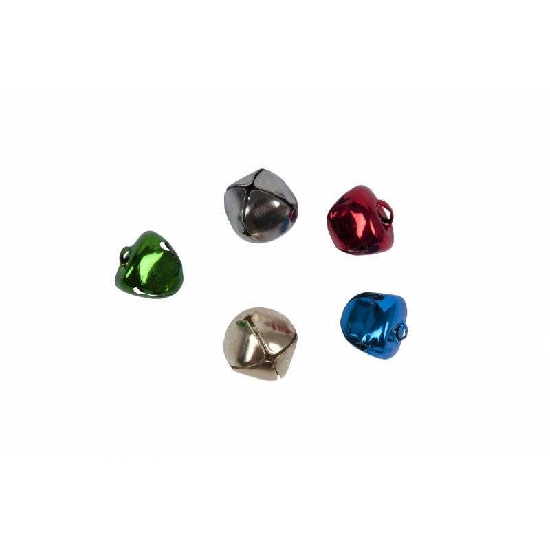 Accesorii creatie - clopotei rotunzi metal, diverse culori, 15mm, set 10-12 buc, Colorarte