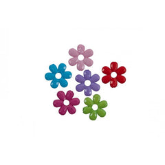 Accesorii creatie - floare plastic, diverse culori, 30mm, set 10 buc, Colorarte