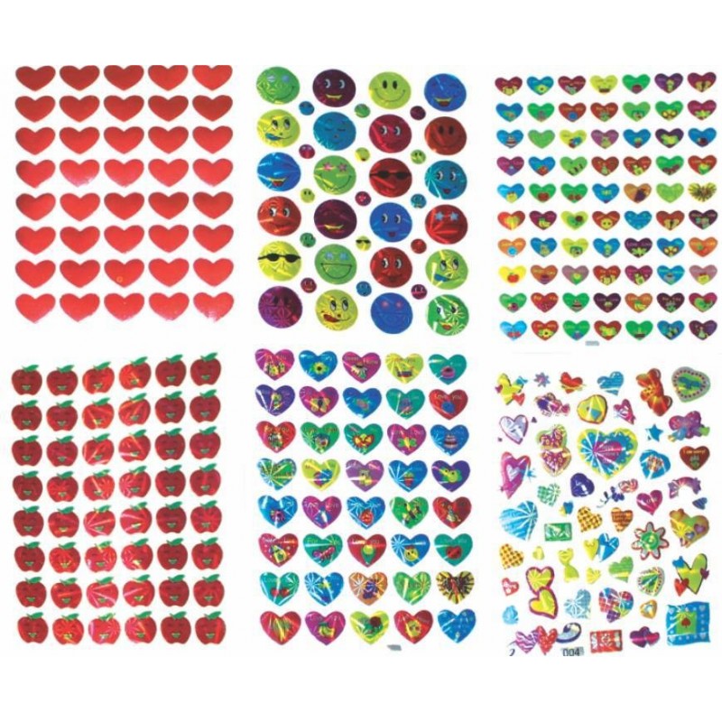 Abtibilduri - diverse modele, pe coala A7, Colorarte