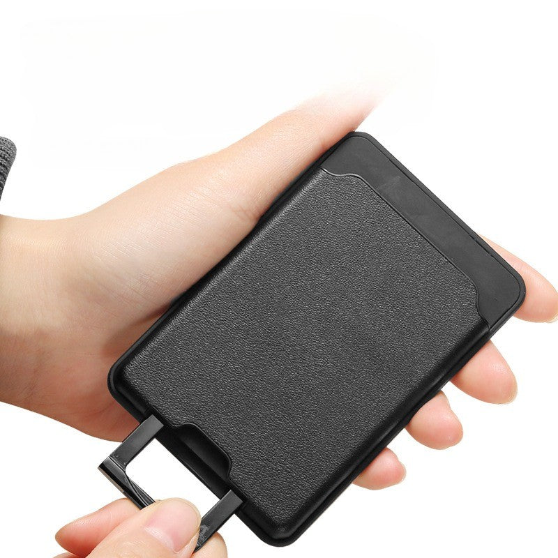 Accesoriu pentru telefon 3 in 1 Kadeny, incarcator Wirelles Magsafe, portofel si suport, negru