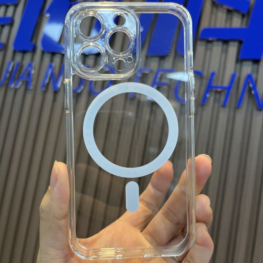 Husa de protectie, Kaveny, iPhone 11, Transparenta, Compatibila cu incarcarea wireless MagSafe, Transparenta