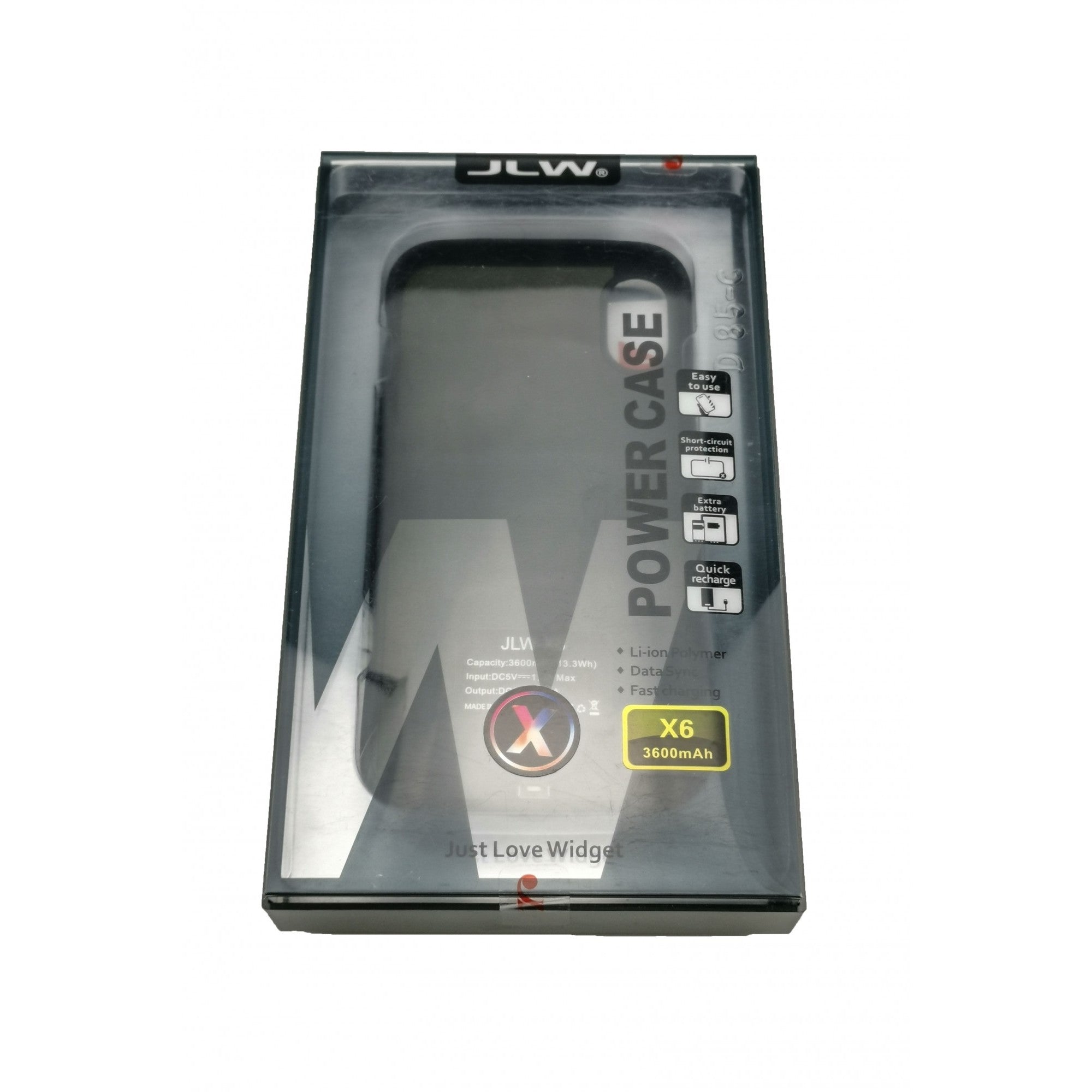 Acumulator extern WUW-JLW Power Case 5000 mAh pentru Apple iPhone 7, Negru