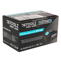 Acumulator Li-Ion, Detoolz, 20V, 6Ah