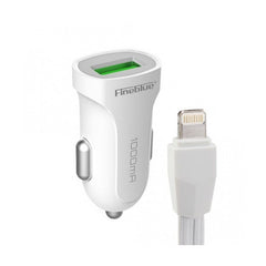 Adaptor auto Fineblue F-C15 USB Lightning Alb