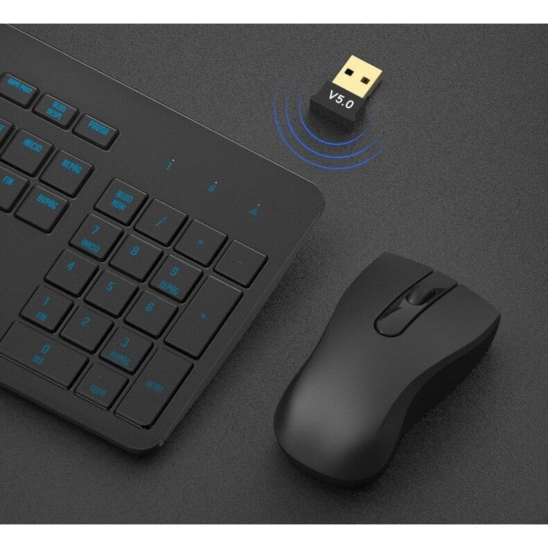 Adaptor Bluetooth, Kadeny, 5.0, Wireless, pentru PC/Laptop, Interfata USB, 20 mbps, Negru